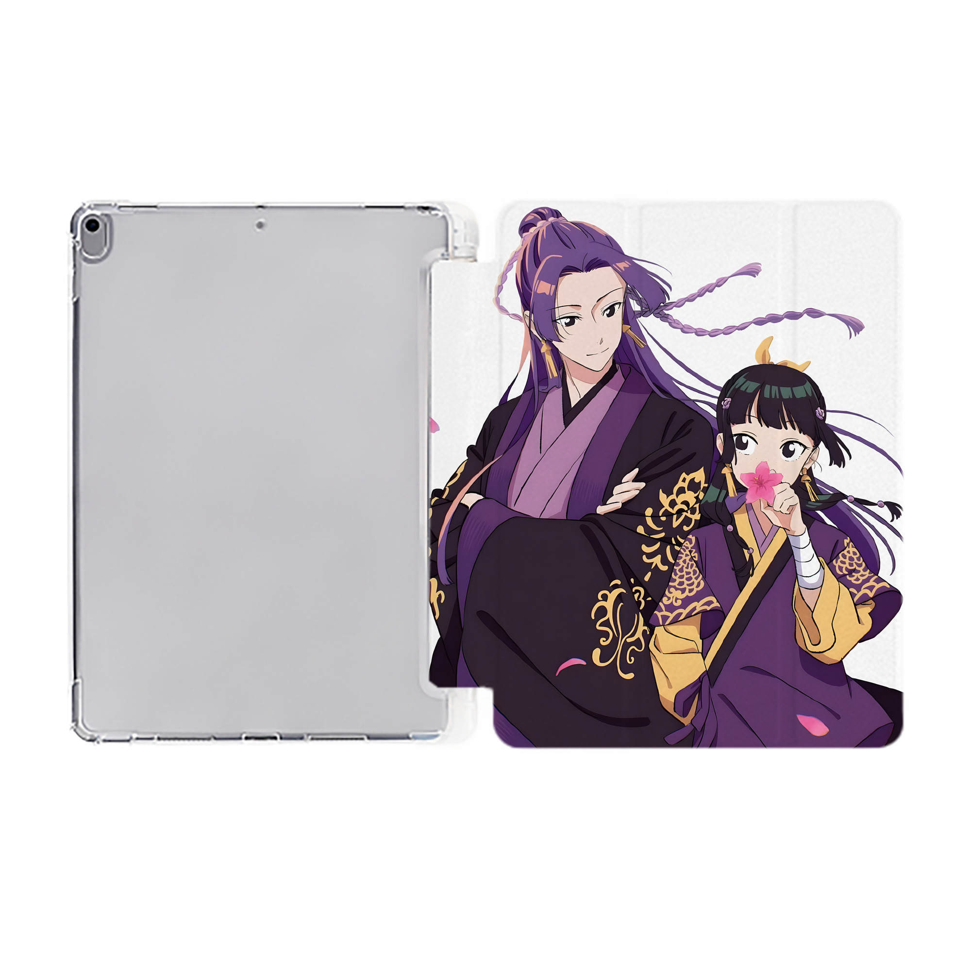 （画像用） 薬屋のひとりごと The Apothecary Diaries IPad ケース ペン収納付き 三つ折りスタンド PUレザー×シリコン 対応機種9.5/10.5/10.9インチ